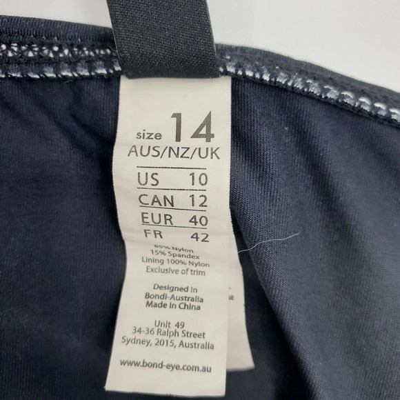 Bond-eye Australia Black White Stripe 2 Piece Tankini US Sz 10 multi fit cups - Picture 8 of 9